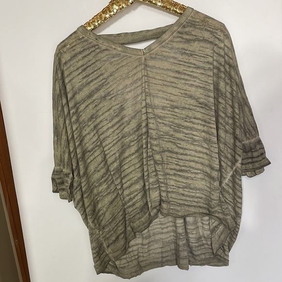 Anthropologie Maronie Womens Burnout Cut Out Tee Top - Picture 8 of 13